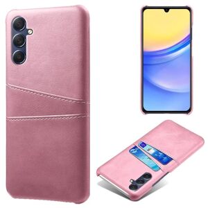 SKALO Samsung A15 5G PU-læder Cover med Pung - Rosa guld Pink gold