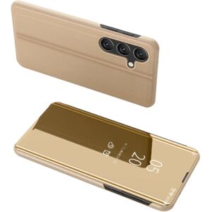 SKALO Samsung A05s 4G Clear View Mirror Etui - Guld Gold