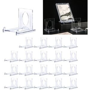 20 sæt Akryl Display Stand Klar Stand Mini Møntholdere Transparent 20pcs-20pcs