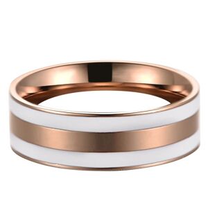 Simple Mænd Titanium Stål Vielsesringe Fashion Par Lovers Ringe (Mænd8#)