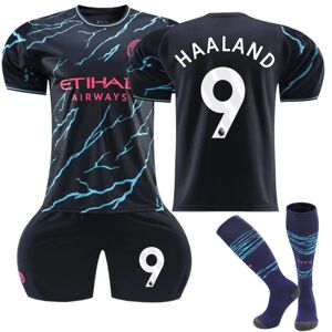 23-24 Manchester City udebane fodbolddragt nr. 9 Haalan Goodies adult XS