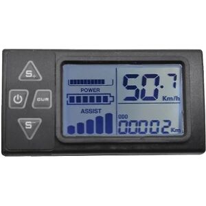 24v/36v/48v S861 Lcd Ebike Display Dashboard til elcykel Bldc Controller Kontrolpanel (6pin)