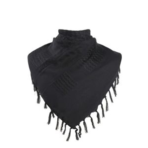 IC Scarf Military Shemagh Tactical Desert Keffiyeh Head Neck Scarf Arab Wrap med tofs 43,3x43,3 tum / 110x110 cm (svart)