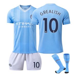 Unbranded Manchester City Grealish nr. 10 fodboldtrøje 24（height 140-145cm, weight 30-35KG）