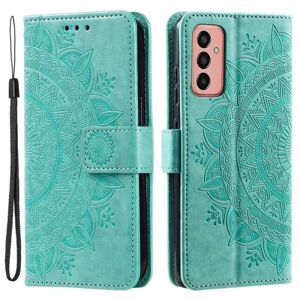 SKALO Samsung A14 4G/5G Mandala Flip Cover - Turkis Turquoise