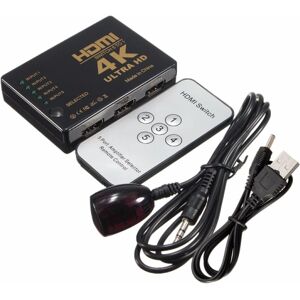 INF HDMI Switch 5x1 med fjernbetjening