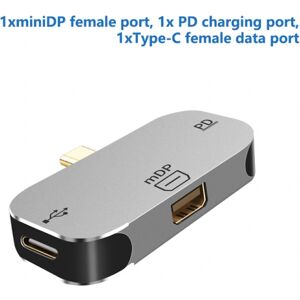 HEET 3 i 1 HDMI USB Type-C PD Hub DP/Mini DP Adapter 100W PD Fast C A6