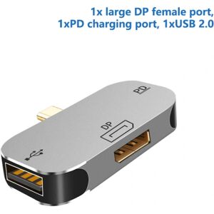 HEET 3 i 1 HDMI USB Type-C PD Hub DP/Mini DP Adapter 100W PD Fast C A4