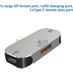 HEET 3 i 1 HDMI USB Type-C PD Hub DP/Mini DP Adapter 100W PD Fast C A3