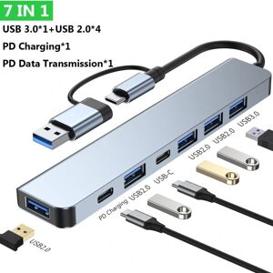 USB C Hub USB 3.0 Type-C Splitter Multiport Dock Station 7 IN 1 7 IN 1