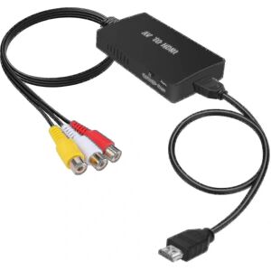 Rca til hdmi konverter komposit til hdmi adapter understøtter 1080p Pal/ntsc A Fiis null null none