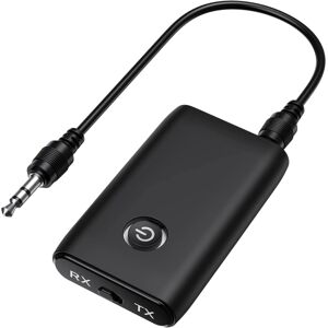 2-i-1 Bluetooth-sendermodtager, Bluetooth-adapter 5.0, Bluetooth-sendermodtagerstik 3.5 til TV/PC/bil/højttalere/hovedtelefoner