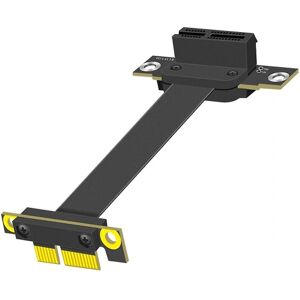 Pcie 1x forlængerkabel , Pci- 3.0 1x han-til-hun-stigningskabel Pci-e 1x forlængeradapter 10 cm