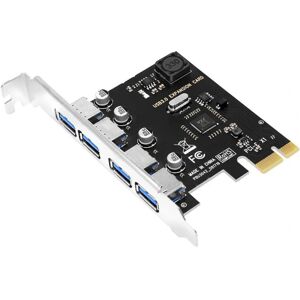 Ssu 4 Port Usb 3.0 Pci-e udvidelseskort Pci Express Pcie Usb 3.0 Hub Adapter 4-ports Usb3.0 Controll