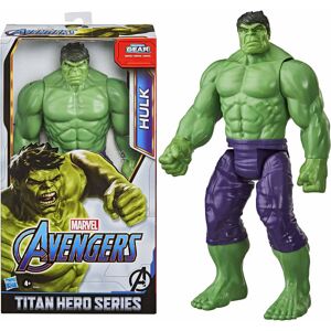 Marvel Avengers Deluxe Titan Hero Series Hulk Figur med Blast Gear Port Multicolor