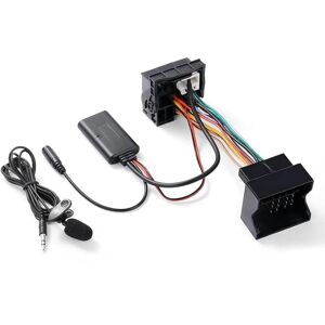 Bluetooth Aux Audio Adapter Musikkabel Modul med Mikrofon Kompatibel med Peugeot 207 307 407 607 807 408 508 Citroen C1 C2 C3 C4 C5 C6 C8 DS3