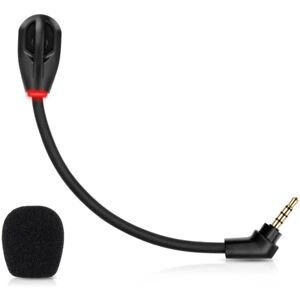 Byt ud Game Mic 3,5 mm mikrofon til Kingston HyperX Cloud Flight / Flight S Gaming Headset Tilbehør Svart 15 cm Mic- Perfet