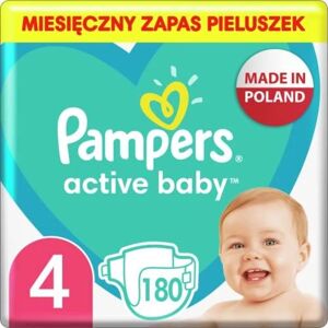 Pampers Active Baby månedspakke dreng/pige 4 180 stk.