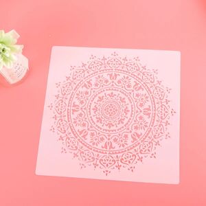 Mandala stencils, genanvendelige stencils maleværktøj til gulv væg fliser stof møbel maling tilbehør50*50cm)