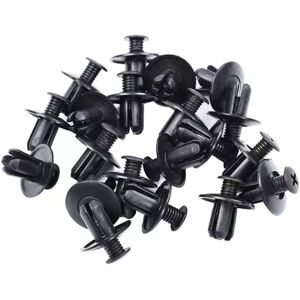 Pro Fix 100 stykker 8mm Plastik Nitter Fastenere Skrue Bil Kofanger Fender Sort Nitte Bil Fastener Clips