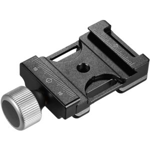 38 mm quick release klemme Aluminium skrue knap klemme kompatibel med Arca-Swiss QR plade, model: Sort