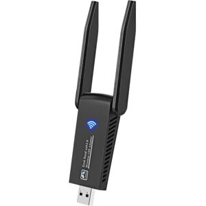 AC1300 Mbps Kraftfull WiFi-dongel, Dual Band USB 3.0 WiFi-dongel, 2,4G/5GHz WiFi-dongel, PC/laptop/stationær/surfplade WiFi USB-adapter