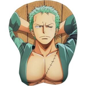 WEIWZI Zoro Anime 3D musemåtte med blødt håndledsstøtte Gaming 3D musemåtter 2Way Skin (Mp-Zoro F)