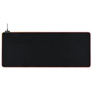 Deltaco RGB Musemåtte, 900x360x4mm, 13 LED, sort Black