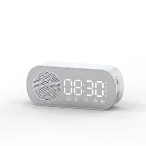 Multifunktionel Smart Fm Radio Bluetooth Højttaler Vækkeur Mirr