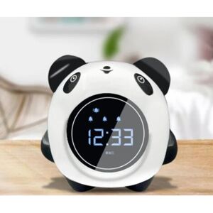 LED Panda Alarm til børn, digitalt vækkeur til børneværelse med display