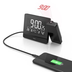 Hama Alarm Clock Projection Plus Charge - Sort