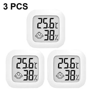 3-pak indendørs termometer Hygrometer Digital Hygrometer Rumtermometer til hjemmet Høj nøjagtig temperatur