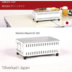 Green Life Japansk Bordgrill Yakitori Grill Hibachi Hvid White