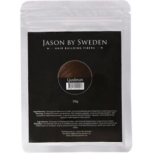 HAIR FIBER - JASON BY SWEDEN - 30G REFILL PACK - LYSEBRUN Ljusbrun