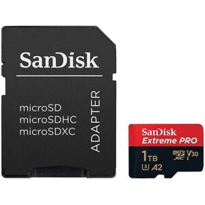 Extreme Pro 1tb Microsdhc-hukommelseskort + SD-adapter med A1-appydelse + Rescue Pro Deluxe 100 Mb/s Class 10, Uhs-i, U3, V30 Sdsqxcg-032g-gn6ma, R