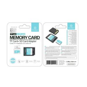 TECHANCY 32 Gb Micro SD hukommelseskort med adapter