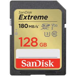 SanDisk SDXC Extreme 128GB 180MB/s UHS-I C10 V30 U3