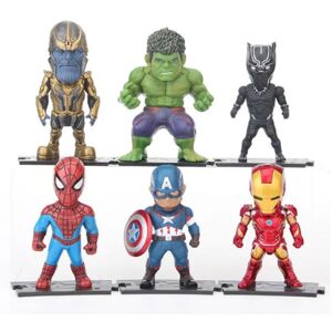 Best Trade 6 Pack Marvel  Avengers Heroes Figurer 7-8 CM