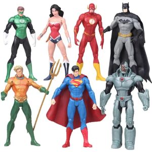 unbranded 7st DC Superhjälte Hulk Iron Man Superman Wonder Woman Figur