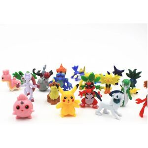 Pokemon figurer 48 stk. Alle sæt inkluderer Pikachu Multicolor