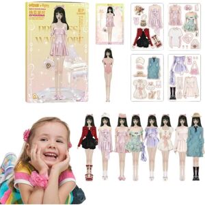 HKWWW Magnetic Dress Up Dolls Book, Princess Dress Up Sticker Book, Magnetic Princess Paper Dolls Lad som om spil for piger i alderen 2 3 4 5+  Fyndiq A