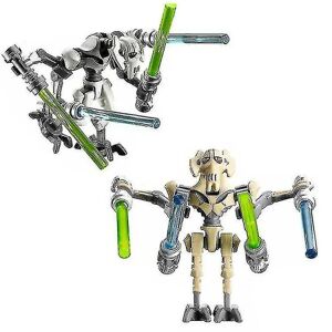 2 stykker Star War Minifigurer Generelt Grievous Action Figures Legetøj