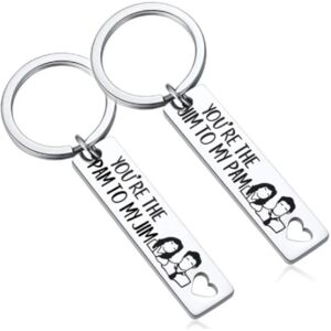 2 STK You are The Pam to My Jim Keychain The Office TV Show