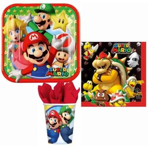 3-pakke Super Mario Festpakke Party 8 personer Multicolor