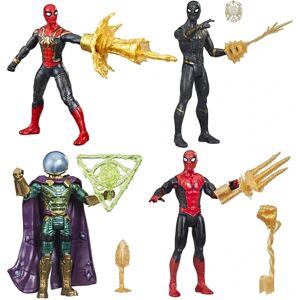 4-Pack Marvel Spider-Man Mystery Web Gear 15 cm Action Figures W Multicolor