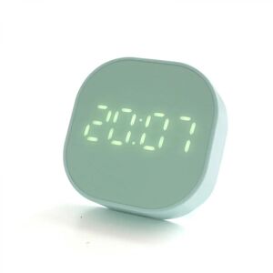LEIGELE Brusevægsur Temperatur Display Med Sugekop Køkken Og Badeværelse Touch Screen Timer Grøn