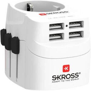 SKross PRO Light MUV World Travel Charger USB 4xA