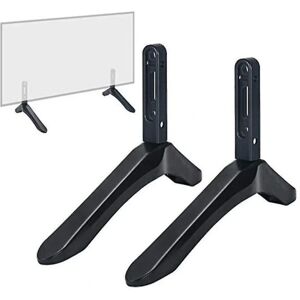 2 STK Universal TV Stand Base Passer til 32-65 tommer Samsung Vizio Sony LCD TV Passer ikke til LG TV Sort TV Stand Bordstand