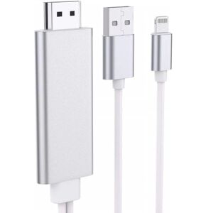 Apple Lightning til HDMI-kabeladapter, iPhone iPad til TV, 1080p