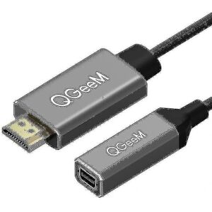 YIXI Qgeem HDMI Single til Mini Dp Converter Adapter Kabel Uhd 4k@30hz stik